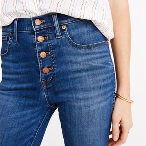 Madewell skinny button fly jeans